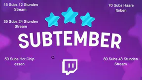 thumbnail Subtember auf meinem Twitch Kanal